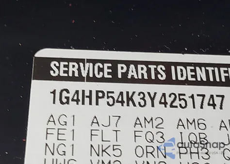 2000 Buick Lesabre Custom из США, поврежденный, VIN 1G4HP54K3Y4251747